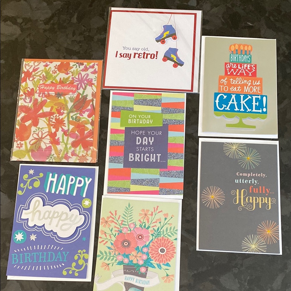 Colorful Birthday Card Set